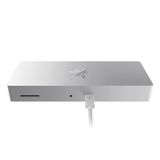 Razer Thunderbolt 4 Dock (Mercury) - Windows ve Mac için RGB aydınlatmalı Premium Hub (bir arada 10 bağlantı noktası, iki 4K monitöre veya bir 8K monitöre çıkış) Beyaz