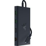 Razer USB-C Dock - HDMI, Gigabit Ethernet, 3,5 mm ses bağlantı noktası, USB-A -C ile 11 bağlantı noktası, Windows Mac ile uyumlu (4K ile ekran çıkışı, 7.1 surround ses)