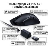 Razer Viper Pro Se Edition Kablosuz Gaming Mouse | 35K Gen-2 Optik Sensör, 8000Hz Hyperpolling, Ultra Hafif E-Spor Oyuncu Mouse | Kesintisiz Bağlantı ve Profesyonel Performans - Siyah