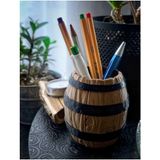 Razmo Retro Tasarım Varil Kalemlik – Rustik Masaüstü Düzenleyici Masanızda Eskitme Şıklığı ve Endüstriyel Düzen Bir Arada! Barrel Pen Holder