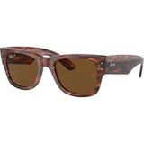 RB 0840S 954/57 51 Ray-Ban MEGA WAYFARER Polarize Güneş Gözlüğü - Kahverengi