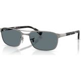 Rb 3778 004/3R 60 Ray-Ban Polarize Güneş Gözlüğü - Gri - Metal