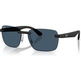 Rb 4470CH 601S1C 59 Ray-Ban Chromance Polarize Güneş Gözlüğü - Siyah - Mavi