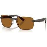 Rb 4470CH 6124BB 59 Ray-Ban Chromance Polarize Güneş Gözlüğü - Kahverengi