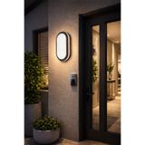 RBR Çınar Dekoratif Sıva Üstü Oval LED Armatür 24W Çift Renk Su Geçirmez Duvar & Tavan Aydınlatma