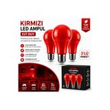 RBR Kırmızı LED Ampul E27 – Dekoratif Ambiyans Işığı