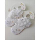 RBS SOCKS JW ÇOCUK DANTELLİ ÇORAP BEYAZ 2'Lİ