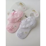 RBS SOCKS JW ÇOCUK DANTELLİ ÇORAP PEMBE-BEYAZ 2'Lİ