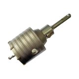 Rbt Elmaslı Beton Delme Panç 75mm (Adaptörsüz) - 75 mm - Gümüş