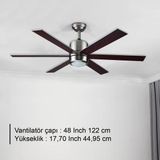 Rbt486 Brw Aydınlatmalı Tavan Vantilatör