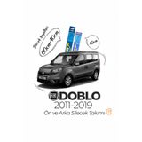 Rbw Arka ve Ön Silecek Seti Fiat Doblo 2011-2019 ile uyumlu