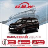 RBW Dacia Dokker 2016-2018 Muz Silecek Takımı