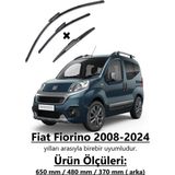 RBW Fiat Fiorino 2008-2024 Ön ve Arka Muz Silecek Seti