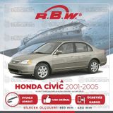 RBW Honda Civic Sedan 2001-2005 Ön Muz Silecek Takımı