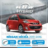 RBW Nissan Micra 2011-2016 Ön Hybrid Silecek Takımı