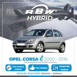RBW Opel Corsa C 2000-2006 Ön Hybrid Silecek Takımı