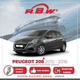 RBW Peugeot 208 2012-2016 Ön Muz Silecek Takımı