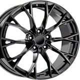 RC 18 Inç 5X112 A3 A4 Golf Jetta Octavia Passat Caddy Uyumlu Siyah Jant Modeli (4 Adet)