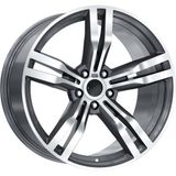 RC 19 Inç 5X112 G20 G30 Style 648 Ön Arka Uyumlu Gun Metal Elmas Kesim Jant Modeli (4 Adet)