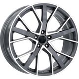 RC 20 Inç 5X112 A5 A6 Uyumlu Gun Metal Elmas Kesim Jant Modeli (4 Adet)