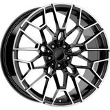 RC 20 Inç 5X112 G11 G12 G30 Ön Arka Uyumlu Siyah Elmas Kesim Jant Mo