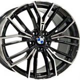 RC 20 inç 5x112 G11 G12 G30 Ön Arka Uyumlu Siyah Elmas Kesim Jant Model ( 4adet )