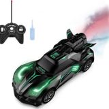 Rc Spray Uzaktan Kumandalı Şarjlı Duman Atan Oyuncak Araba 18 cm Siyah LED Işıklı