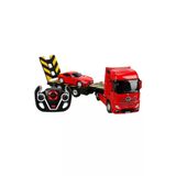 R/c Uzaktan Kumandalı Mercedes Actros Tır + Amg Gt Araba 10889 Kırmızı