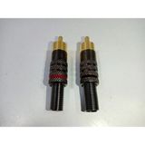 Rca Konnektör 2 Adet - Erkek Rca Jak - Kaliteli Rca Fiş Erkek -2 Adet - Rca Tos Fiş