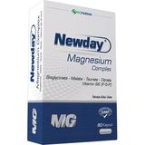RCFARMA Newday Magnezyum Complex 60 Kapsül Elemental Magnezyum ve Vitamin B6 İçeren Takviye Edici Gıda - Aromasız