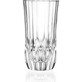 RCR Adagio 6'lı Meşrubat Bardağı Seti 400 ml - Şeffaf - Gold