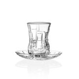 RCR Etna Yüksek Kalite Cam 6'lı Çay Bardak Seti 140 ml
