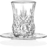 Rcr Melodia 6'lı Çay Bardak Seti 140 ml Şeffaf Cam Klasik 12 Parça Bulaşık Makinesinde Yıkanabilir