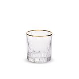 RCR Timeless 6'lı Altın Rimli 310 ml Su Bardağı Seti