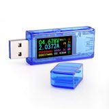 RD AT35 5 Haneli USB3.0 Bağlantı Noktası 3.7-30V 0-4A Aralık Renkli LCD Ekran Voltmetre Ampermetre Voltaj Akım Ölçer Test Cihazı Multimetre Güç Bankası USB Şarj Cihazı Test Cihazı (AT35)