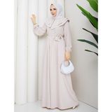 Rd Misstanbul Collection Medine Ipeği Dikişli Düğmeli Elbise - 42 - Krem