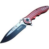 Rd T60A Kamp Çakı 20 cm - Kırmızı Sap, Otomatik, Kemerlikli