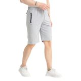 RDR-X Erkek Penye Kumaş Bermuda Şort Spor - Günlük Yaz Şortu (GRİ, 3XL)