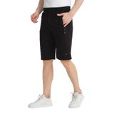 RDR-X Erkek Penye Kumaş Bermuda Şort Spor - Günlük Yaz Şortu (SİYAH, 3XL)