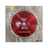 Rdx Pro 230MM Elmas Beton Kesme Diski Taş Seramik Tuğla Granit Kesici Elmas TURBO2X - Kırmızı - 23CM