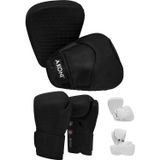 RDX Sports F6 Kara Boks Kum Torbası Seti (Boş) + Boks Eldiveni ve Askı Zinciri