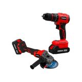 RDX3002 A.k 2'li Makine Seti 20V 2X4.0AH Lı-Ion D.matkap 45NM Avuç Taşlama 125MM Bmc Rodex
