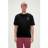Re-Black Recycle Siyah T-Shirt Baskılı Erkek Tişört