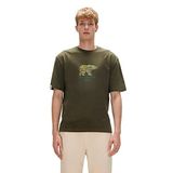 Re-Finger Recycle Haki Yeşil T-Shirt Baskılı Erkek Tişört