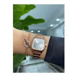 Re-Nox Minimal Vintage Rose Kare Kadın Kol Saati