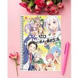 RE ZERO ANİME DEFTER 1 ADET ÖZEL TASARIM A4 BOYUTU 21*29 cm TELLi kareli DEFTER
