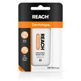 Reach Dentotape Mumlu Diş İpi Ekstra Geniş Temizleme Yüzeyi, Diş Arası Geniş Boşluklar için, Tatsız, 100 Yard (5'li Paket)