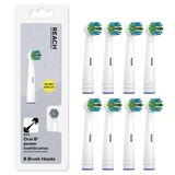 REACH EasyFlex TotalPower Yedek Diş Fırçası Başlıkları, Çoğu Oral-B Diş Fırçasıyla Uyumlu, Replace-Me Kılları, 8 Adet