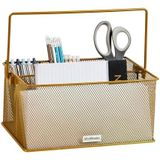 Reader Gereçler Tutucu, Gümüş Eşya Düzenleyici, Caddesi, Çatal Bıçak Tutacağı, Mutfak, Metal Örgü, 10 "U X 7" G X 4.75" Y, Altın