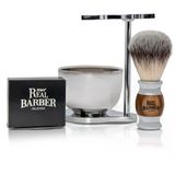 Real Barber Üniversal Tıraş Standı, Kase Ve Fırça (Vegan), Tıraş Fırçası Tutucusu Dahil. Organik Yağlı Tıraş Sabunu ● Tıraş Makines